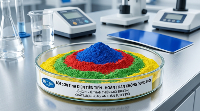 Bột sơn tĩnh điện không sử dụng dung môi VOC