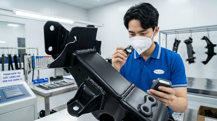 Quy trình sơn tĩnh điện hạn chế gỉ sét Quy trình xử lý bề mặt và phun sơn tĩnh điện hạn chế gỉ sét