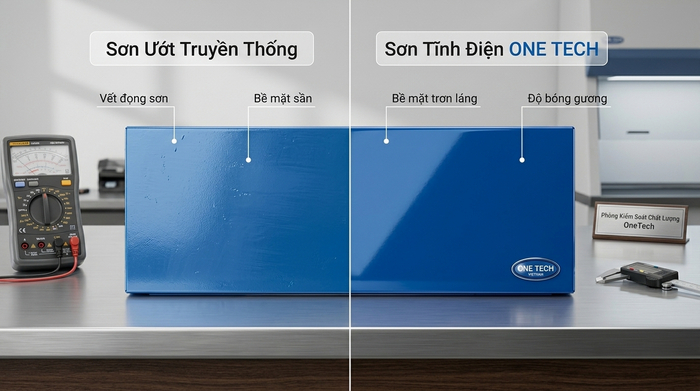 So sánh sơn tĩnh điện và sơn ướt cho sản phẩm kim loại