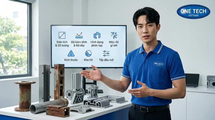 Báo giá tẩy sơn tĩnh điện phụ thuộc vào tình trạng và số lượng sản phẩm