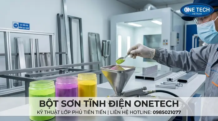 Bột sơn tĩnh điện dạng bột khô tại Hà Nội Bột sơn tĩnh điện Hà Nội dạng bột khô dùng cho kim loại