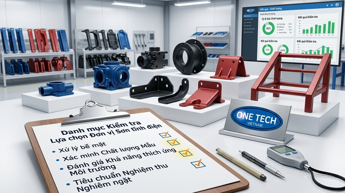 Checklist lựa chọn đơn vị sơn tĩnh điện tại Hà Nội cho sản phẩm kim loại