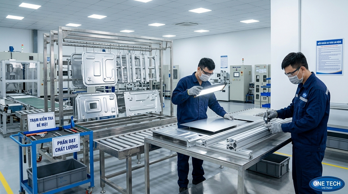 Chuẩn bị bề mặt kim loại trước khi phun sơn tĩnh điện