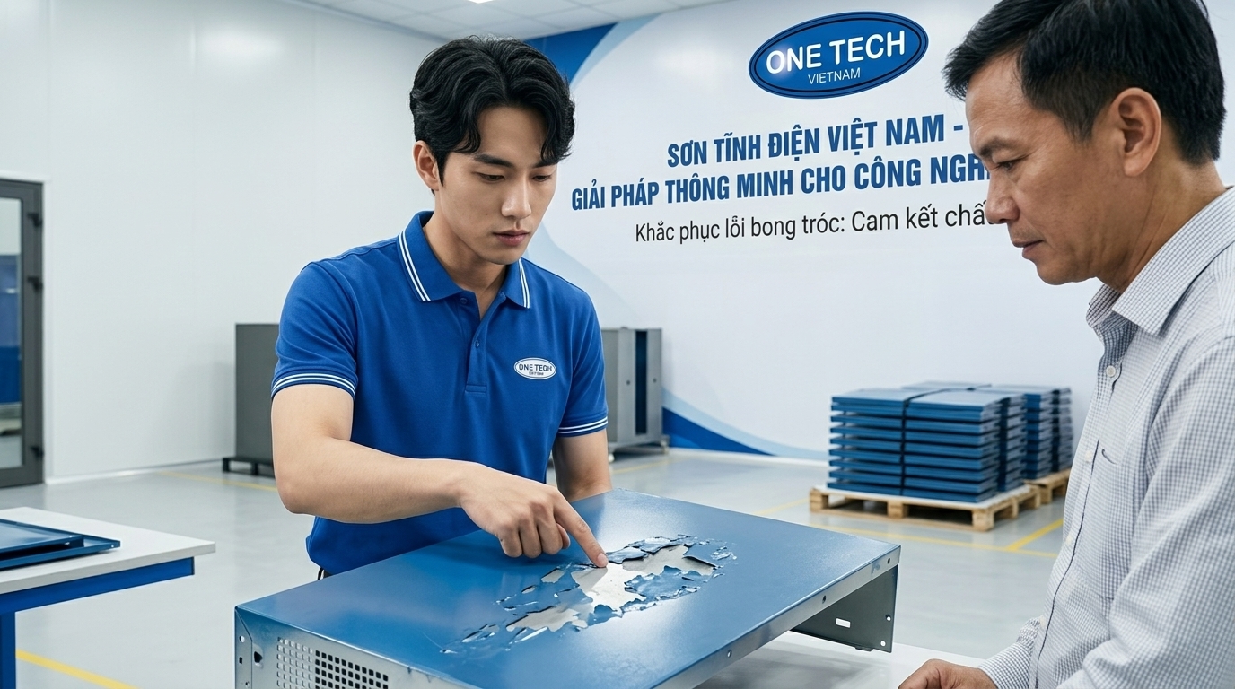 Tư vấn xử lý sơn tĩnh điện bị bong tróc Hà Nội OneTech Group tư vấn xử lý sơn tĩnh điện bong tróc tại Hà Nội