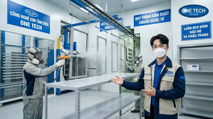 Quy trình sơn tĩnh điện cho sản phẩm kim loại tại Hà Nội