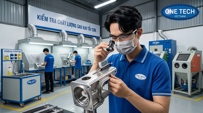 Quy trình tẩy sơn tĩnh điện tại Hà Nội từ khảo sát đến kiểm tra bề mặt