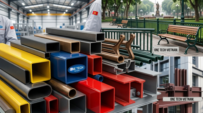 Các sản phẩm kim loại sơn tĩnh điện dùng trong nhà xưởng, nội thất và công trình tại Hà Nội