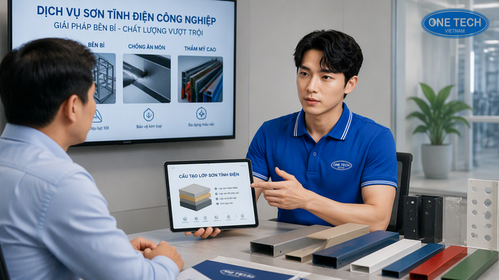 OneTech tư vấn sơn tĩnh điện Hà Nội OneTech tư vấn dịch vụ sơn tĩnh điện công nghiệp Hà Nội