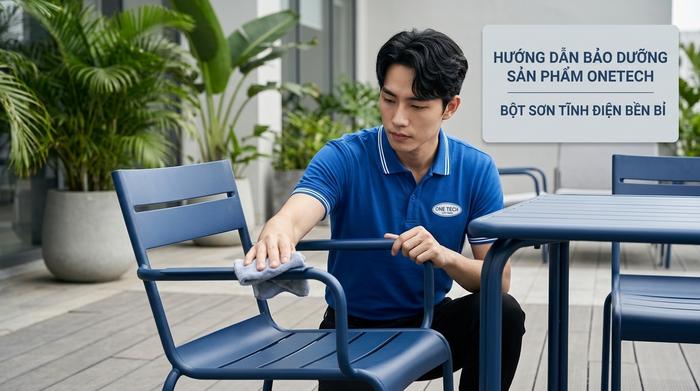 Bảo dưỡng bàn ghế sơn tĩnh điện ngoài trời
