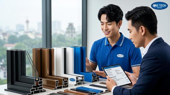 Tư vấn báo giá sơn tĩnh điện khung nhôm kính Hà Nội theo số lượng màu sắc và tiến độ