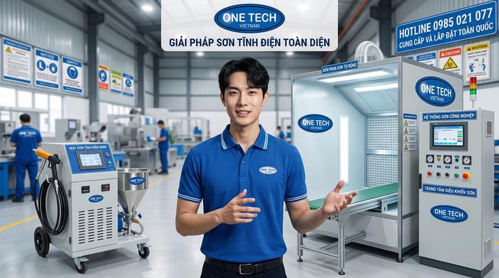 So sánh máy phun sơn tĩnh điện mini và dây chuyền sơn So sánh máy phun sơn tĩnh điện mini và dây chuyền sơn công nghiệp