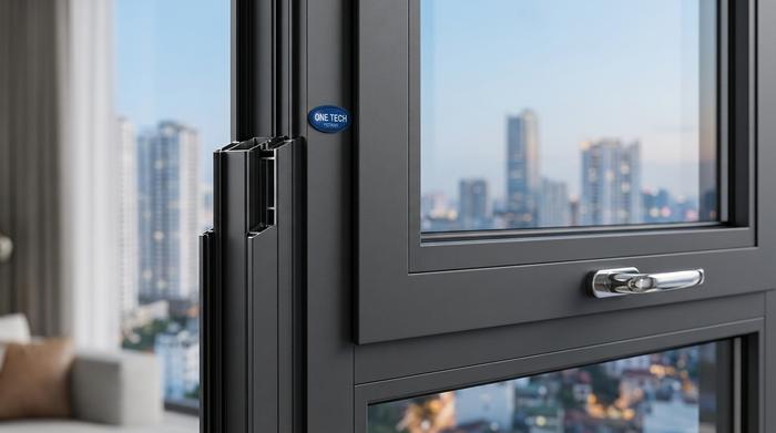 Khung nhôm kính sau khi sơn tĩnh điện tại Hà Nội có bề mặt đều màu và mịn đẹp